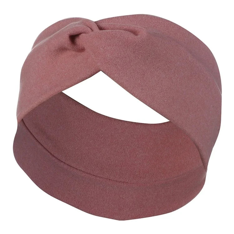 FD089 Solid Color Autumn Winter Wide Headband Women Sports Face Washing Hair Band