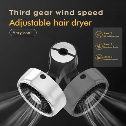 Car Backseat Electric Fan for Rear Seat Passenger with 3 Speed Modes + RGB Light for Vehicles SUV Truck+Silver