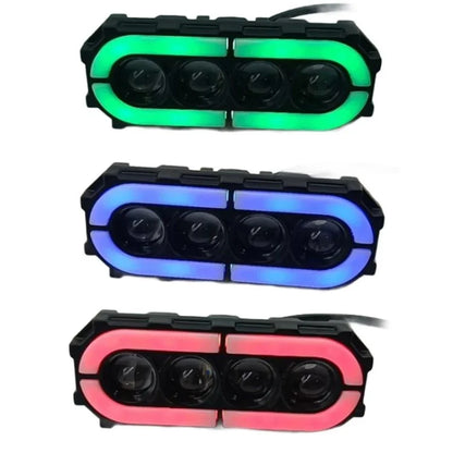 V73 4-LED Electric Bike Motorcycle Modified LED Light Waterproof Flashing Light