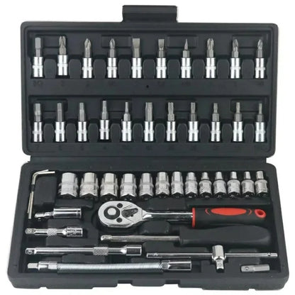 46Pcs Socket Wrenches Set Professional Car Motorcycle Repair Mechanical Workshop Tools Kit