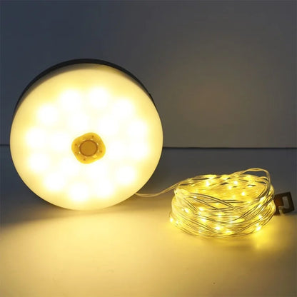 12m 120-LED Solar Light Outdoor Waterproof Ambient Lamp - Warm White (12m, 120