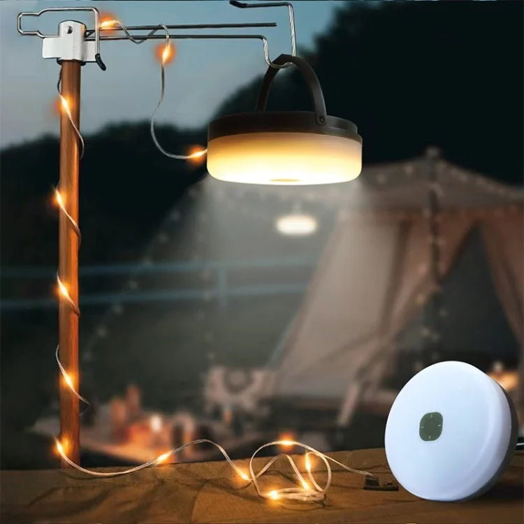 12m 120-LED Solar Light Outdoor Waterproof Ambient Lamp - Warm White (12m, 120