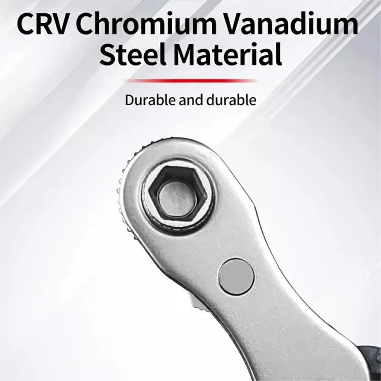 Chrome Vanadium Steel Magnetic Two-Way Ratchet Screwdriver Repair Tool with 4 Bits