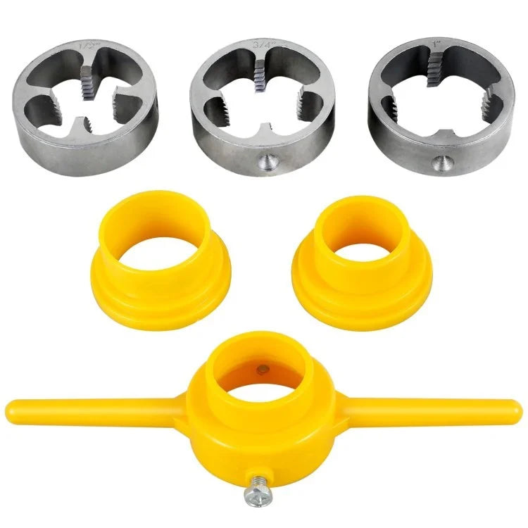 6Pcs / Set Plastic+Alloy Thread Maker Tool Pipe Threader Manual Plumbing Tool Threader Kit for Threading