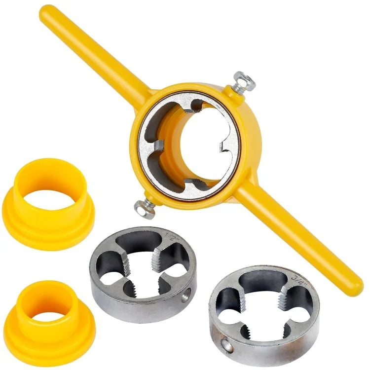 6Pcs / Set Plastic+Alloy Thread Maker Tool Pipe Threader Manual Plumbing Tool Threader Kit for Threading