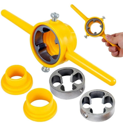 6Pcs / Set Plastic+Alloy Thread Maker Tool Pipe Threader Manual Plumbing Tool Threader Kit for Threading