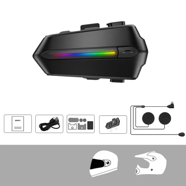 C5S Motorcycle Helmet Bluetooth Headset Noise Reduction Waterproof Motorbike Rider Headphone