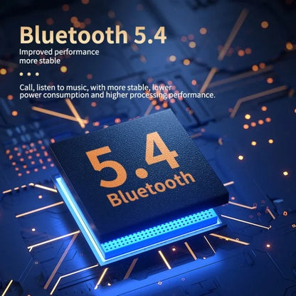 C8 LED Light Motorcycle Helmet Bluetooth 5.4 Headset Waterproof Noise Reduction Automatic Answering Rider Headset