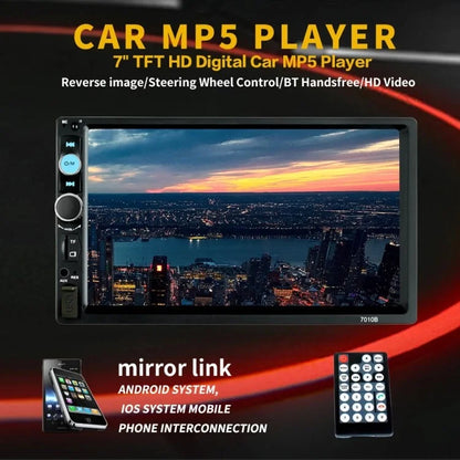7010B 7-inch Car MP3 / MP5 Player Multi-Function Car Bluetooth Amplifier FM Radio