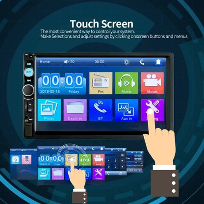 7010B 7-inch Car MP3 / MP5 Player Multi-Function Car Bluetooth Amplifier FM Radio