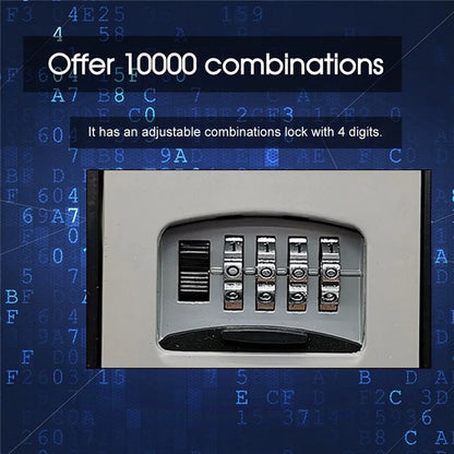 4-Digit Combination Lock Box Key Storage Lock Box Key Safe Box Security Key Holder