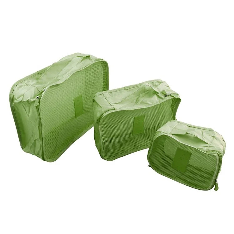 6 Pcs/Set Square Travel Luggage Clothes Organizer Storage Bags