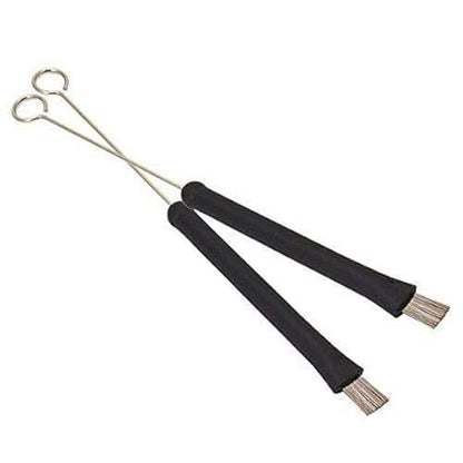 ELECTROPRIME Wire Retractable Loop End Drum Brushes for Jazz Drum Stick Black(Pack of 2)