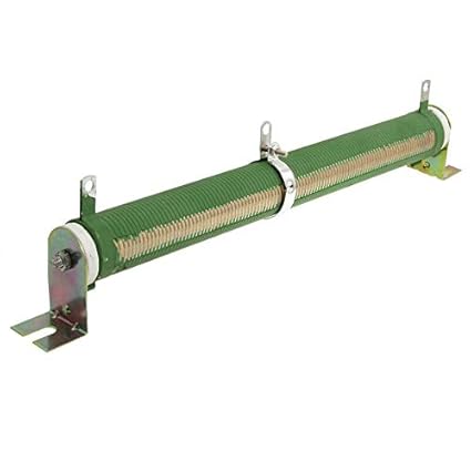 ELECTROPRIME 200W Watt 100 Ohm Ceramic Tube Adjustable Rheostat Resistor Green
