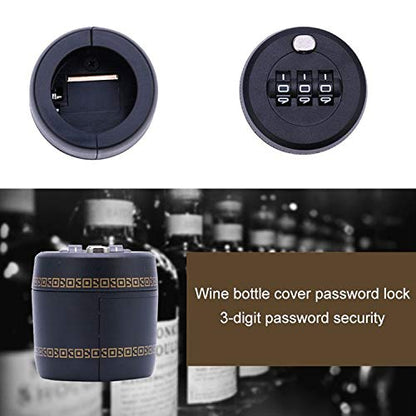 ELECTROPRIME Red Wine Bottle Code Lock Bottle Cap Lock
