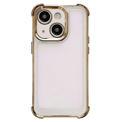 ELECTROPRIME For iPhone 15 Plus Electroplating Four-corner Shockproof Space Phone Case(Gold)