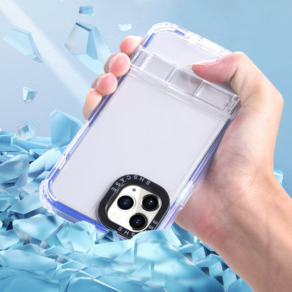 ELECTROPRIME For iPhone 15 2 in 1 360 Invisible Holder Cross-body Rope Phone Case(Dark Blue)