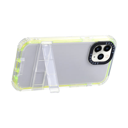 ELECTROPRIME For iPhone 15 2 in 1 360 Invisible Holder Phone Case(Purple)
