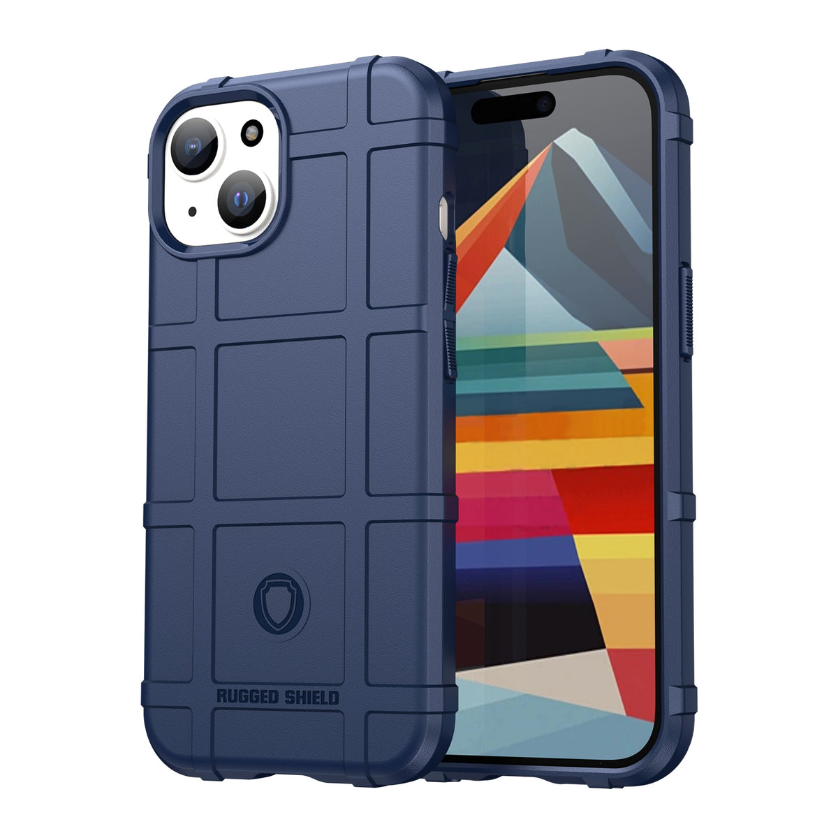ELECTROPRIME For iPhone 15 Full Coverage Shockproof TPU Phone Case(Blue)