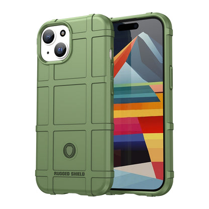 ELECTROPRIME For iPhone 15 Full Coverage Shockproof TPU Phone Case(Green)