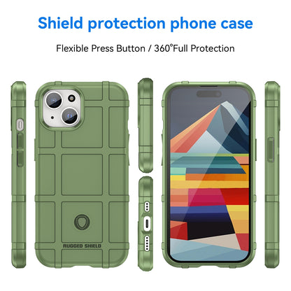 ELECTROPRIME For iPhone 15 Full Coverage Shockproof TPU Phone Case(Green)