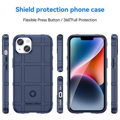 ELECTROPRIME For iPhone 15 Plus Full Coverage Shockproof TPU Phone Case(Blue)