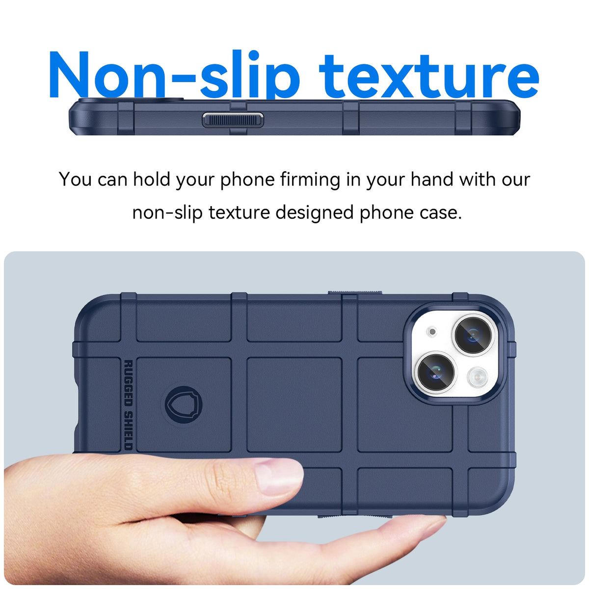 ELECTROPRIME For iPhone 15 Plus Full Coverage Shockproof TPU Phone Case(Blue)