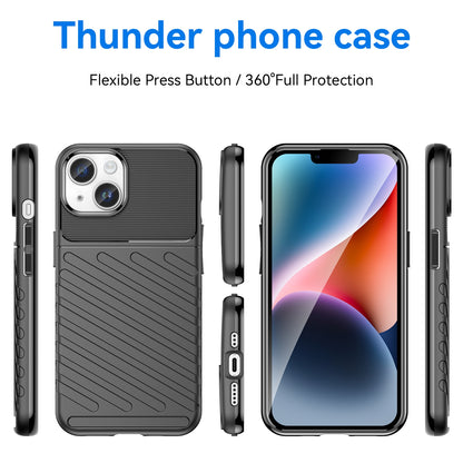 ELECTROPRIME For iPhone 15 Plus Thunderbolt Shockproof TPU Phone Case(Black)