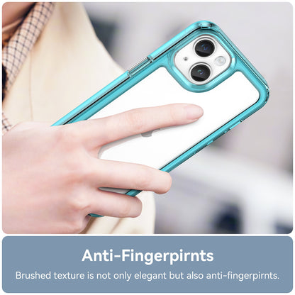 ELECTROPRIME For iPhone 15 Plus Colorful Series Acrylic + TPU Phone Case(Transparent Blue)