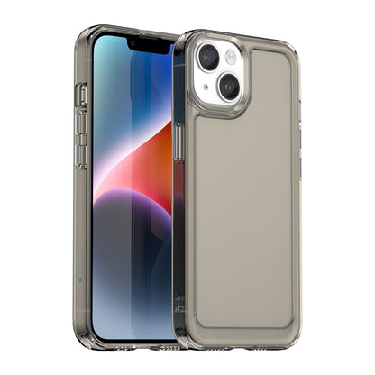 ELECTROPRIME For iPhone 15 Plus Candy Series TPU Phone Case(Transparent Grey)