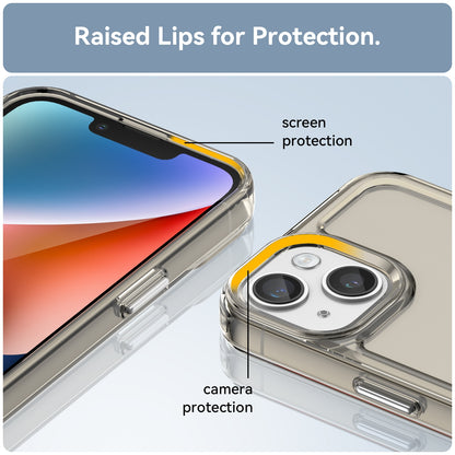 ELECTROPRIME For iPhone 15 Plus Candy Series TPU Phone Case(Transparent Grey)