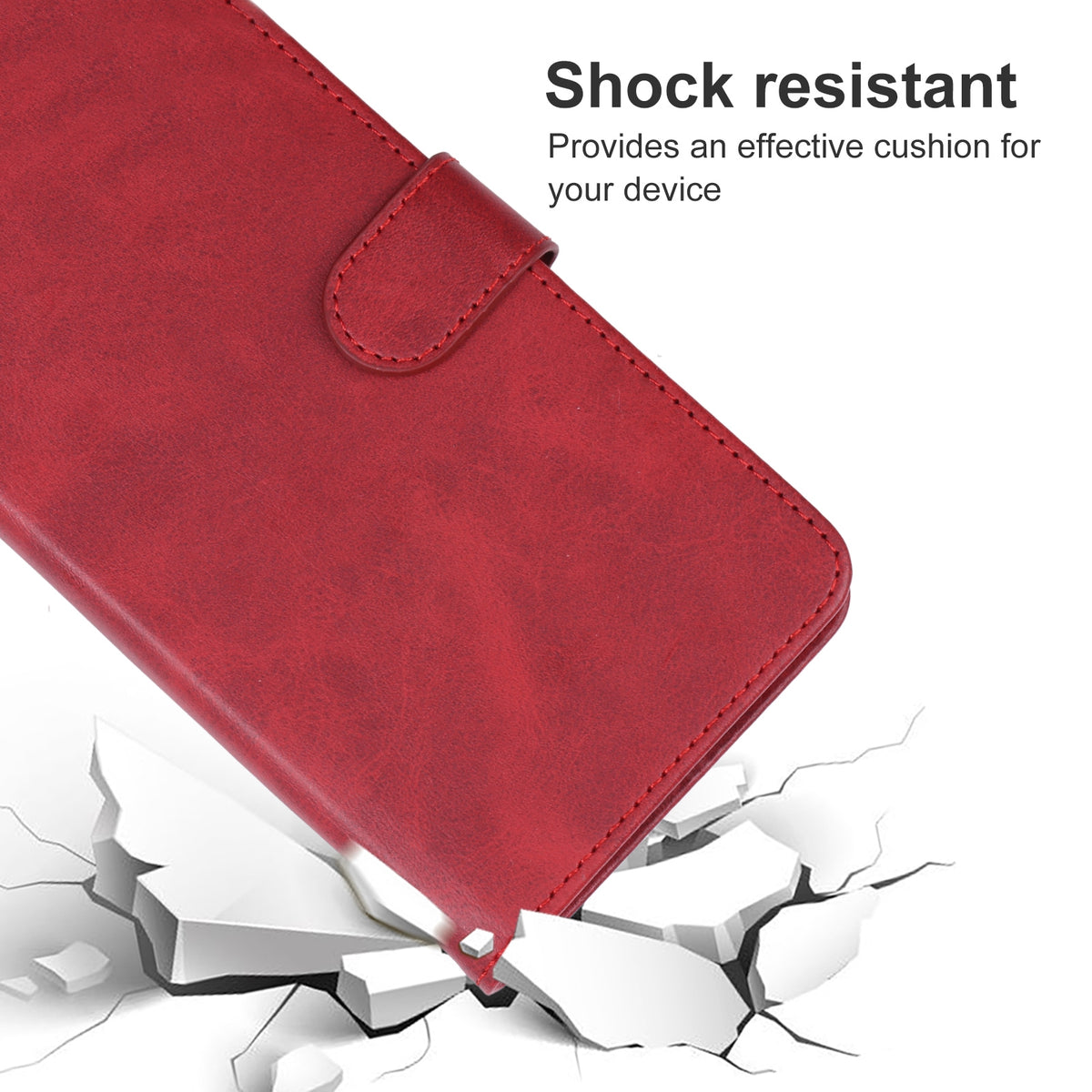 ELECTROPRIME For iPhone 15 Plus Leather Phone Case(Red)