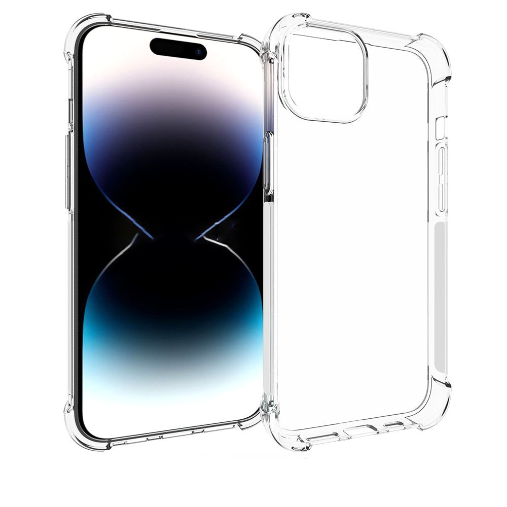 ELECTROPRIME For iPhone 15 Plus Shockproof Non-slip Thickening TPU Phone Case(Transparent)