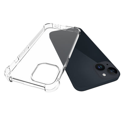 ELECTROPRIME For iPhone 15 Plus Shockproof Non-slip Thickening TPU Phone Case(Transparent)