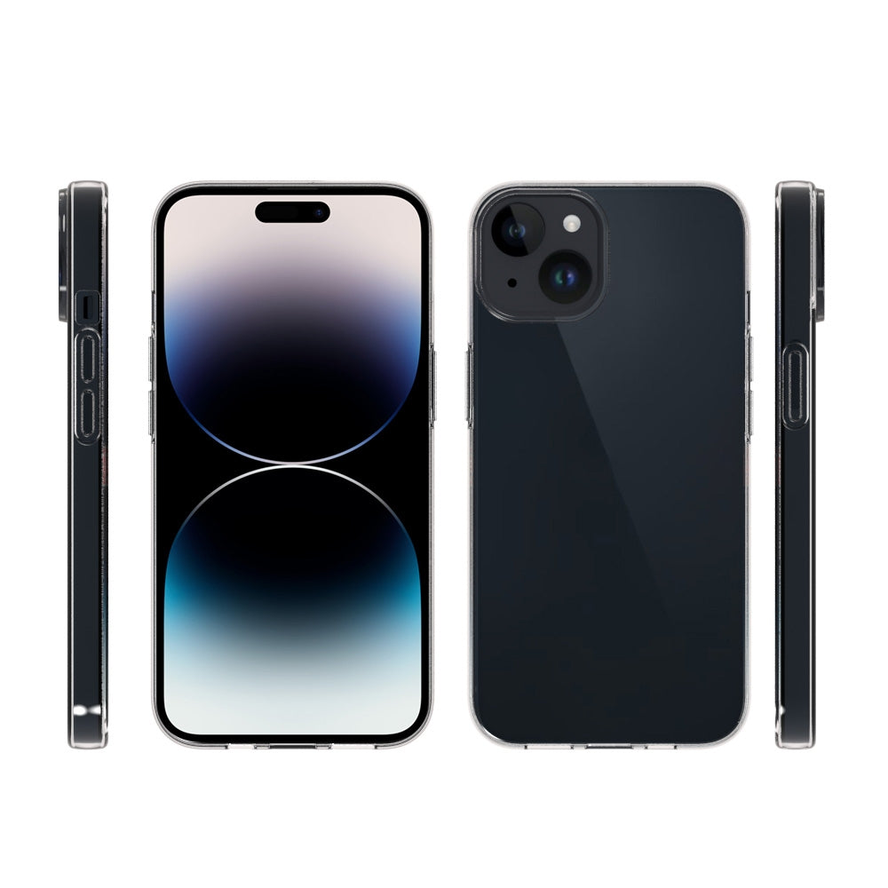 ELECTROPRIME For iPhone 15 Plus Waterproof Texture TPU Phone Case(Transparent)