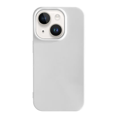 ELECTROPRIME For iPhone 15 Plus Shockproof Solid Color TPU Phone Case(White)