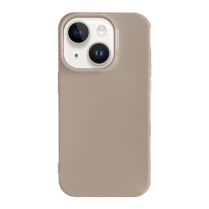 ELECTROPRIME For iPhone 15 Shockproof Solid Color TPU Phone Case(Khaki)