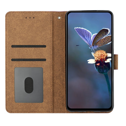 ELECTROPRIME For iPhone 15 Plus Seven Butterflies Embossed Leather Phone Case(Purple)