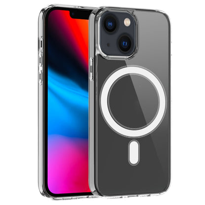 ELECTROPRIME For iPhone 15 Plus MagSafe Clear Acrylic PC +TPU Phone Case(Transparent)