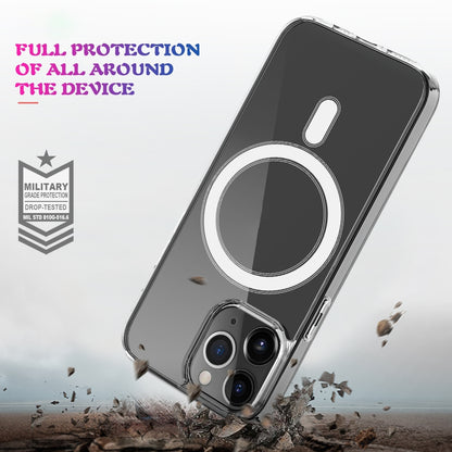 ELECTROPRIME For iPhone 15 Plus MagSafe Clear Acrylic PC +TPU Phone Case(Transparent)