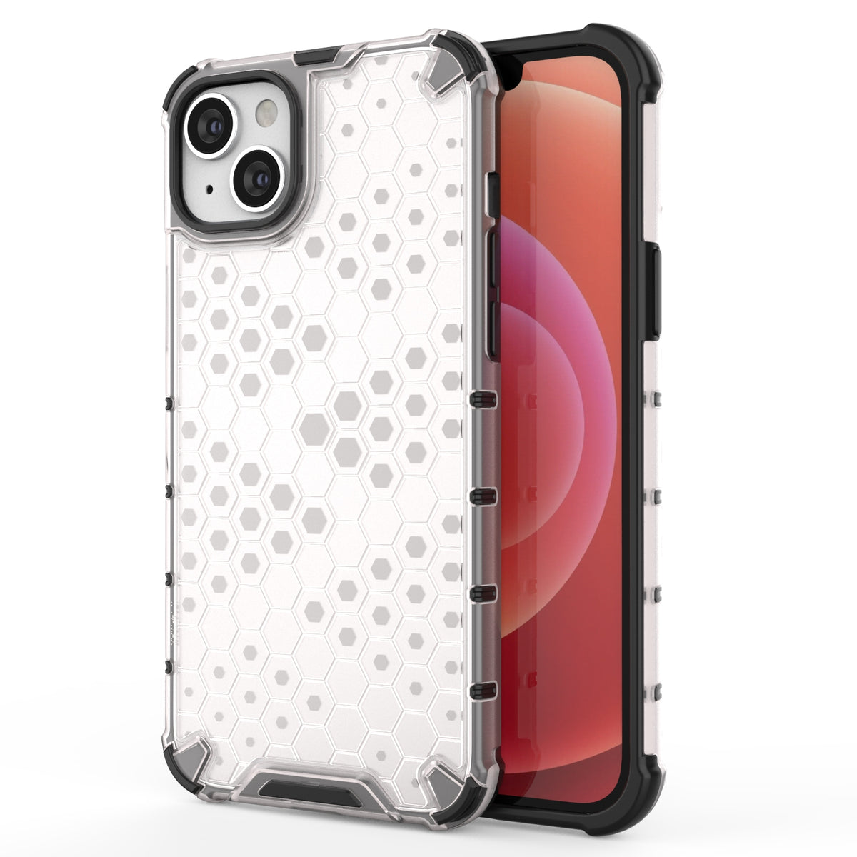ELECTROPRIME For iPhone 15 Honeycomb Phone Case(White)