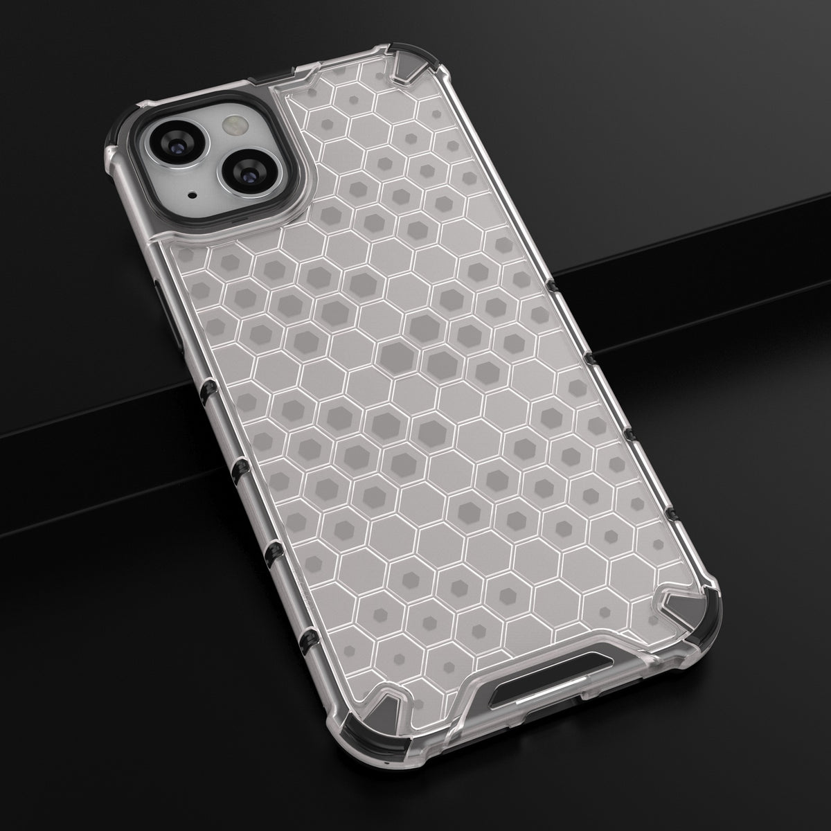 ELECTROPRIME For iPhone 15 Honeycomb Phone Case(White)