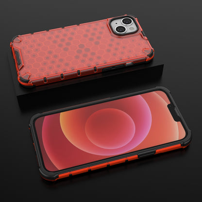 ELECTROPRIME For iPhone 15 Honeycomb Phone Case(Red)