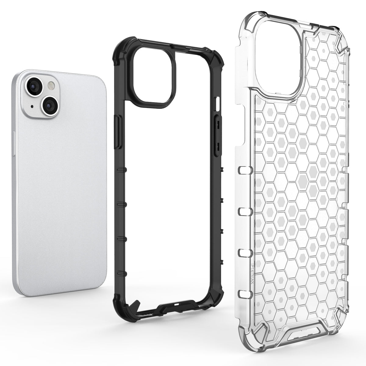 ELECTROPRIME For iPhone 15 Honeycomb Phone Case(Red)