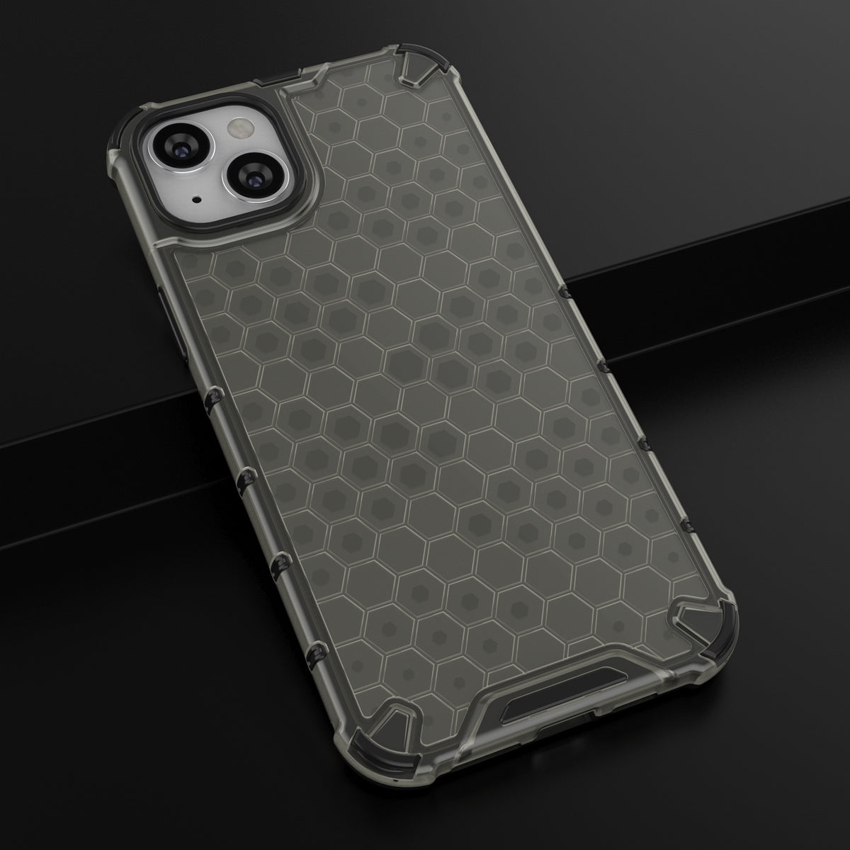 ELECTROPRIME For iPhone 15 Honeycomb Phone Case(Black)