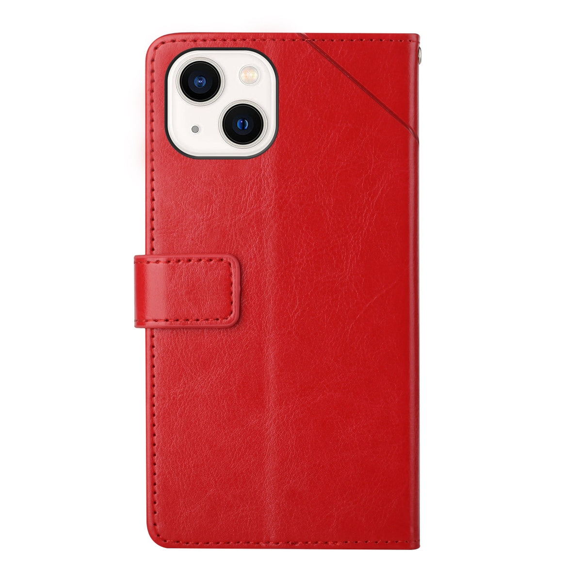 ELECTROPRIME For iPhone 15 HT01 Y-shaped Pattern Flip Leather Phone Case(Red)