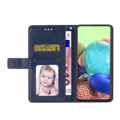 ELECTROPRIME For iPhone 15 HT01 Y-shaped Pattern Flip Leather Phone Case(Blue)