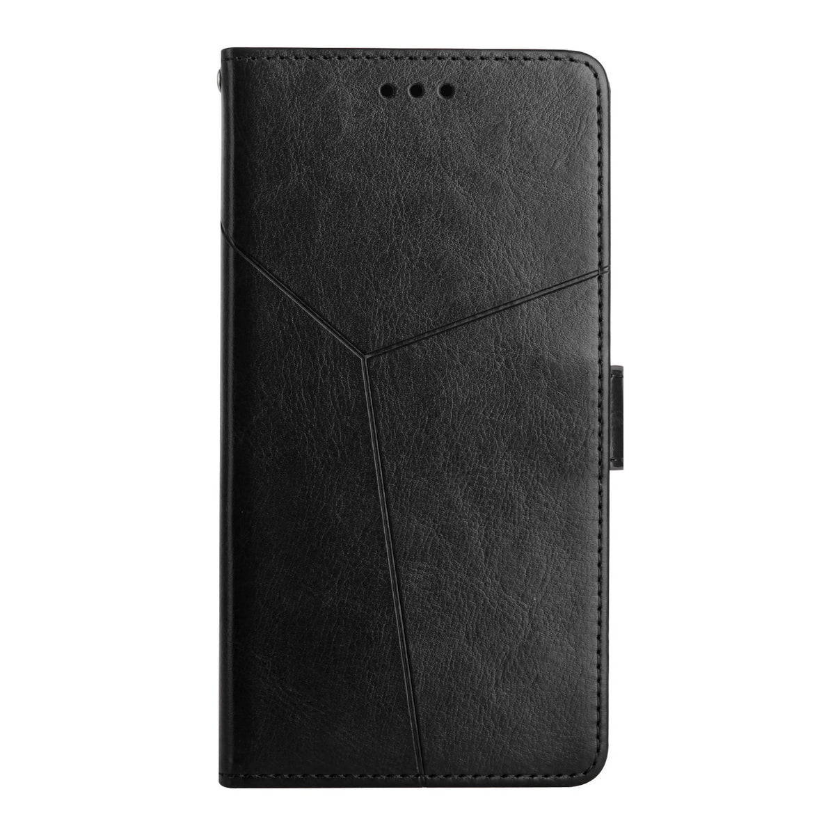 ELECTROPRIME For iPhone 15 Plus HT01 Y-shaped Pattern Flip Leather Phone Case(Black)