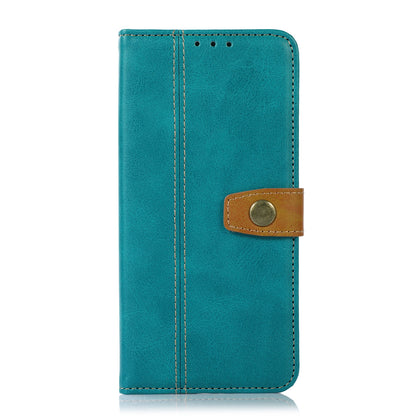 ELECTROPRIME For iPhone 15 Stitching Thread Calf Texture Leather Phone Case(Light Green)