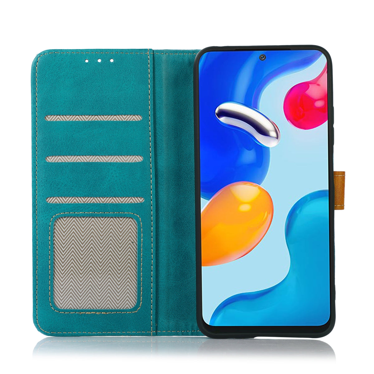 ELECTROPRIME For iPhone 15 Stitching Thread Calf Texture Leather Phone Case(Light Green)